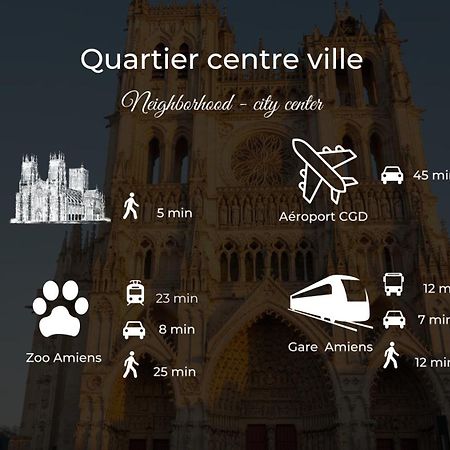 Le Jardin Secret D'Amiens Hypercentre Cathedrale, Parking公寓 外观 照片